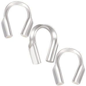 Sterling Silver Cable Thimble Wire Guard, Cable Thimble Available in 3 Sizes (SS-755)