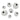 Sterling Silver Stardust Round Beads, Stardust Beads Available in 3 Sizes - 3mm, 4mm & 6mm, (SS-2011)