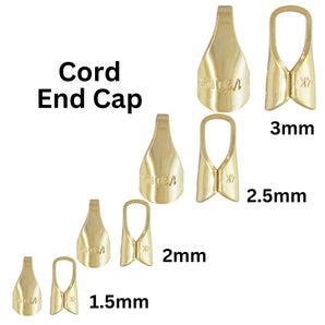 14k Gold Filled Round Endcap, 4 Sizes, (GF-770)