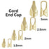 14k Gold Filled Round Endcap, 4 Sizes, (GF-770)