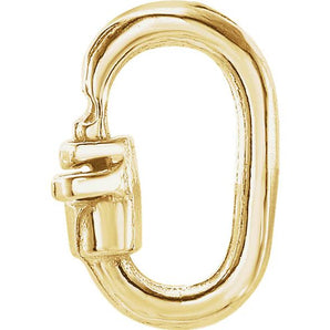 14k Solid Gold Link Lock Jump Ring, No Soldering Secured Jump Ring Connector (14K-DL-013)