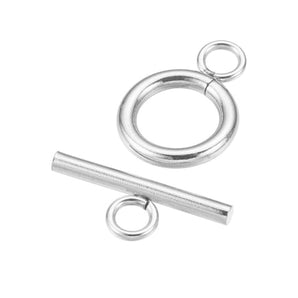 Sterling Silver Toggle Ring Set, Ring Toggle Set Available in 3 Sizes - 9mm, 11mm and 15mm, (SS-1052)