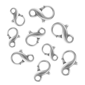 Sterling Silver Infinity Clasp, 3 Sizes, (SS/869)