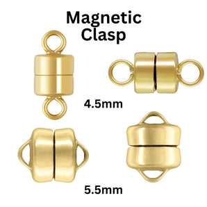 14K Gold Filled Magnetic Clasp, 4.5mm Magnet Clasp, (GF-473-4.5)