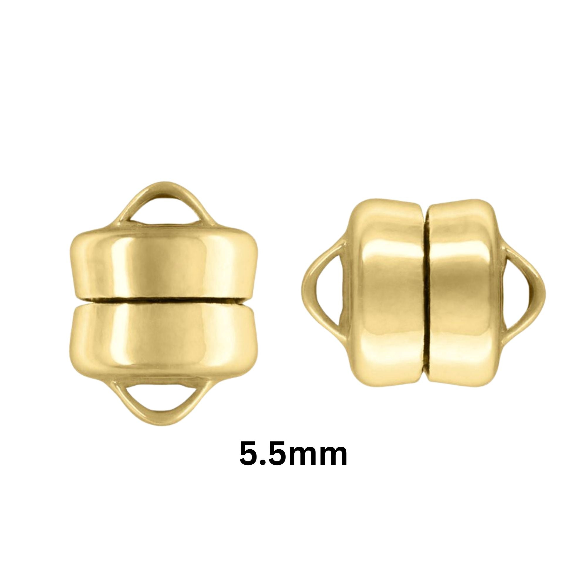 14K Gold Filled Magnetic Clasp, 4.5mm Magnet Clasp, (GF-473-4.5)