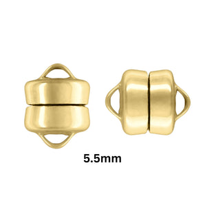 14K Gold Filled Magnetic Clasp, 4.5mm Magnet Clasp, (GF-473-4.5)