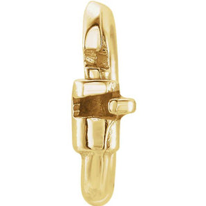 14k Solid Gold Link Lock Jump Ring, No Soldering Secured Jump Ring Connector (14K-DL-013)