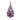 Pave Diamond Rutilated Quartz & Amethyst Drop Pendant, (DPL-2593)