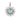 Pave Diamond Aquamarine Sun Pendant, (DPL-2594)