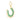 14k Solid Gold, Diamond & Emerald, Horse Shoe Pendant,  (14K-DP-140)