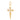 14k Solid Gold & Diamond Cross Pendant,  (14K-DP-133)