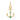 14k Solid Gold & Diamond, Emerald &  Anchor Pendant,  (14K-DP-137)