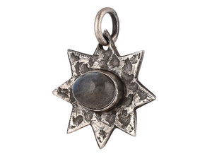 Sterling Silver Labradorite Star Handcrafted Artisan Pendant, (SP-5730)