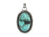 Sterling Silver & Turquoise Handcrafted Artisan Pendant, (SP-5909)