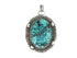 Sterling Silver & Turquoise Handcrafted Artisan Pendant, (SP-5905)