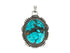 Sterling Silver & Turquoise Handcrafted Artisan Pendant, (SP-5888)