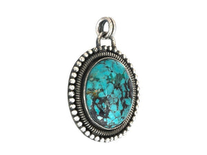 Sterling Silver & Turquoise Drops Pendant, (SP-5902)