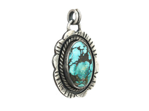 Sterling Silver & Turquoise Handcrafted Artisan Pendant, (SP-5901)