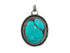 Sterling Silver & Turquoise Handcrafted Artisan Pendant, (SP-5890)