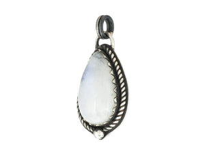 Sterling Silver & Moonstone Teardrop Pendant, (SP-5914)