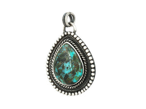 Sterling Silver & Turquoise Drops Pendant, (SP-5903)