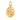 14K Solid Gold Fluted Clover Medallion,  (14K-DP-083)