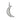 Pave Diamond & Freshwater Pearl Crescent Moon Pendant, (DPM-1360)