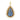 Pave Diamond & Labradorite With Rainbow Moonstone Drops Pendant, (DPL-2580)