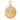 14K Solid Gold Pave Diamond Fluted Circle of Life Medallion,  (14K-DP-080)