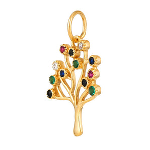 14K Solid Gold Tree Of Life Pendant,  (14K-DP-084)