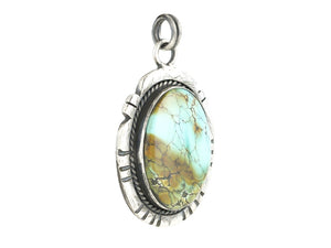 Sterling Silver Natural Turquoise Artisan Pendant (SP-5958)