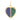 14k Solid Gold & Diamond Twin Lapis & Malachite Heart Pendant,  (14K-DP-175)