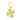 14k Solid Gold & Emerald Lucky CLOVER Pendant,  (14K-DP-163)