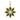 14k Solid Gold & Diamond & Malachite Starburst Pendant,  (14K-DP-179)