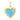 14k Solid Gold & Diamond & Turquoise Heart Pendant,  (14K-DP-154)