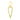 14k Solid Gold & Emerald Elongated Heart Pendant,  (14K-DP-165)