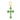 14k Solid Gold & Emerald Pendant, (14K-DP-143)