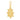 14k Solid Gold & Diamond Fluted Drop Pendant,  (14K-DP-162)
