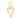 14k Solid Gold & Diamond Elongated Heart Pendant,  (14K-DP-151)
