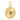14k Solid Gold & Diamond Fluted Evil Eye Pendant,  (14K-DP-172)