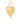 14k Solid Gold & Diamond Elongated Heart Pendant,  (14K-DP-174)