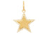 14k Solid Gold & Diamond Star Pendant,  (14K-DP-170)