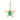 14k Solid Gold & Emerald Star Pendant,  (14K-DP-176)