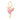 14k Solid Gold & Pink Sapphire Hummingbird pendant,  (14K-DP-198)