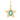 14k Solid Gold & Diamond & Emerald Star Pendant,  (14K-DP-156)