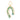 14k Solid Gold & Diamond & Emerald Horseshoe Pendant,  (14K-DP-182)