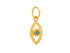 Pave Diamond & Turquoise Small Evil Eye Pendant, (DPS-218)