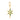 14k Solid Gold & Diamond Emerald Starburst Pendant,  (14K-DP-177)