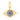14k Solid Gold & Diamond & Sapphire Evil Eye Pendant,  (14K-DP-185)