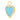 14k Solid Gold & Diamond & Turquoise Heart Pendant,  (14K-DP-184)
